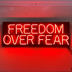 freedom over fear word words saying sayings phrase phrases revolution