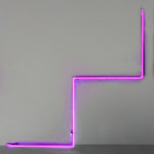 neon zig zag stair abstract