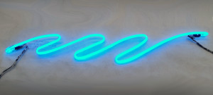 neon wave squiggle abstract