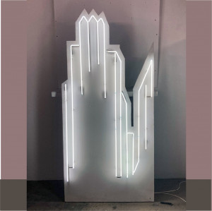neon skyline city new york