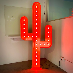 cactus club show stage fair carnival western wild west cowboy cowboys desert country vintage marquee light bulbs lights