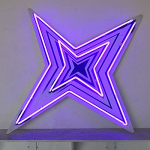 Abstract Star Purple stars