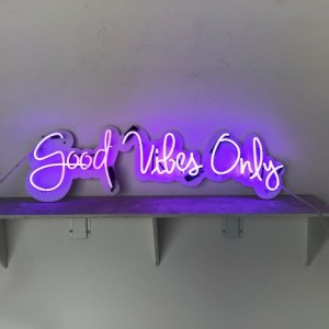 Good Vibes Only - Purple with White MDO