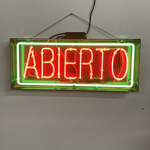 open abierto store storefront business Spanish